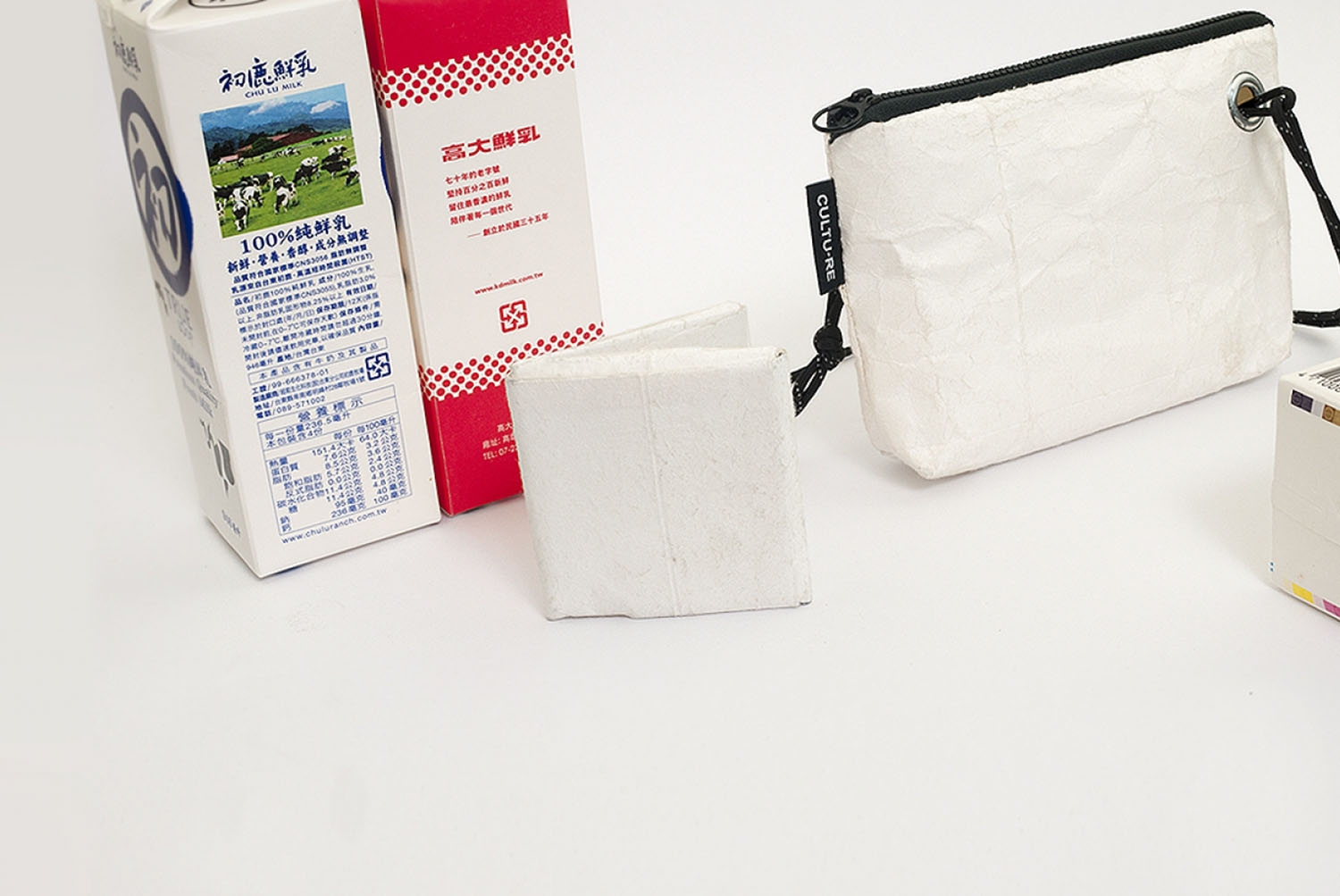 牛奶紙盒與日本和紙